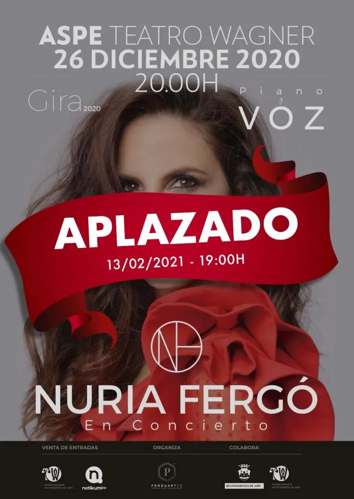 Concierto de Nuria Fergó en Aspe - Piano y voz