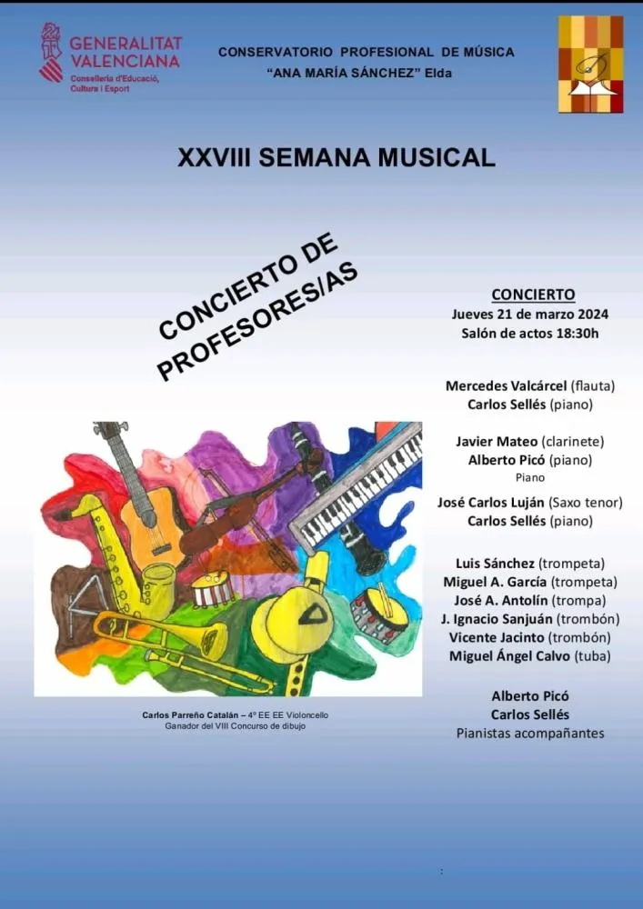 Concierto de profesores - Semana Musical Conservatorio "Ana María Sánchez"