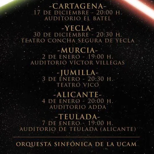 Concierto de Star Wars en Teulada