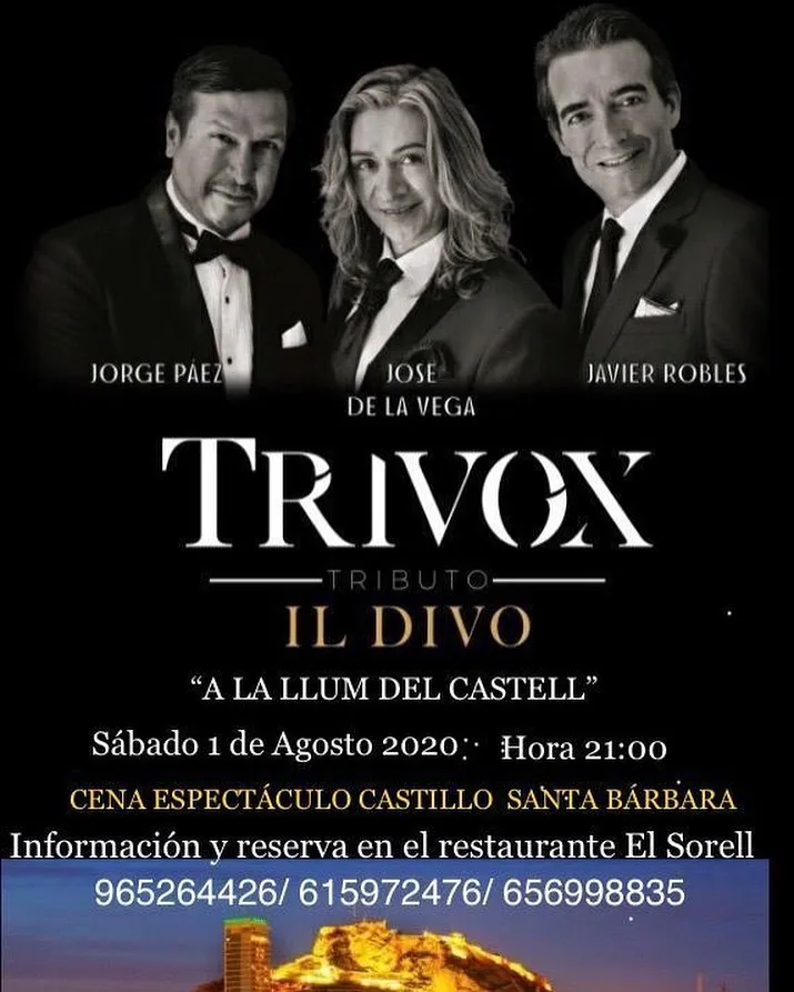 Concierto de Trivox en el Castillo de Santa Bárbara Alicante