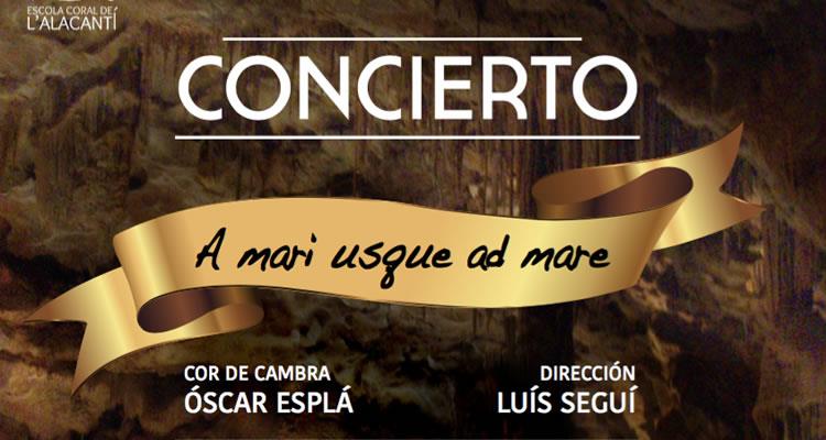 Concierto del Cor de Cambra Óscar Esplá en las Cuevas del Canelobre - AlicanteOut.com
