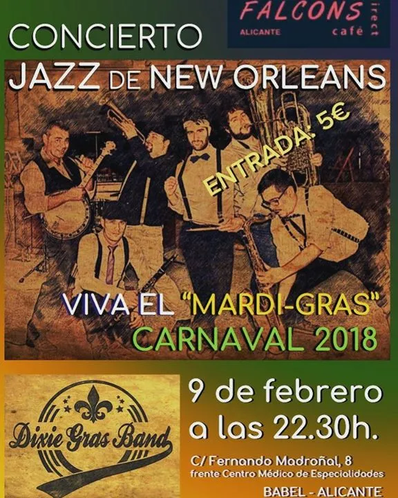 Concierto DIXIE - MardiGras en Falcons Direct (Alicante, Babel)