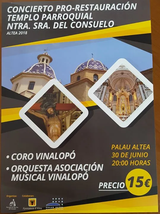 Concierto en beneficio de la Parroquia de Nuestra Señora del Consuelo en Palau Altea