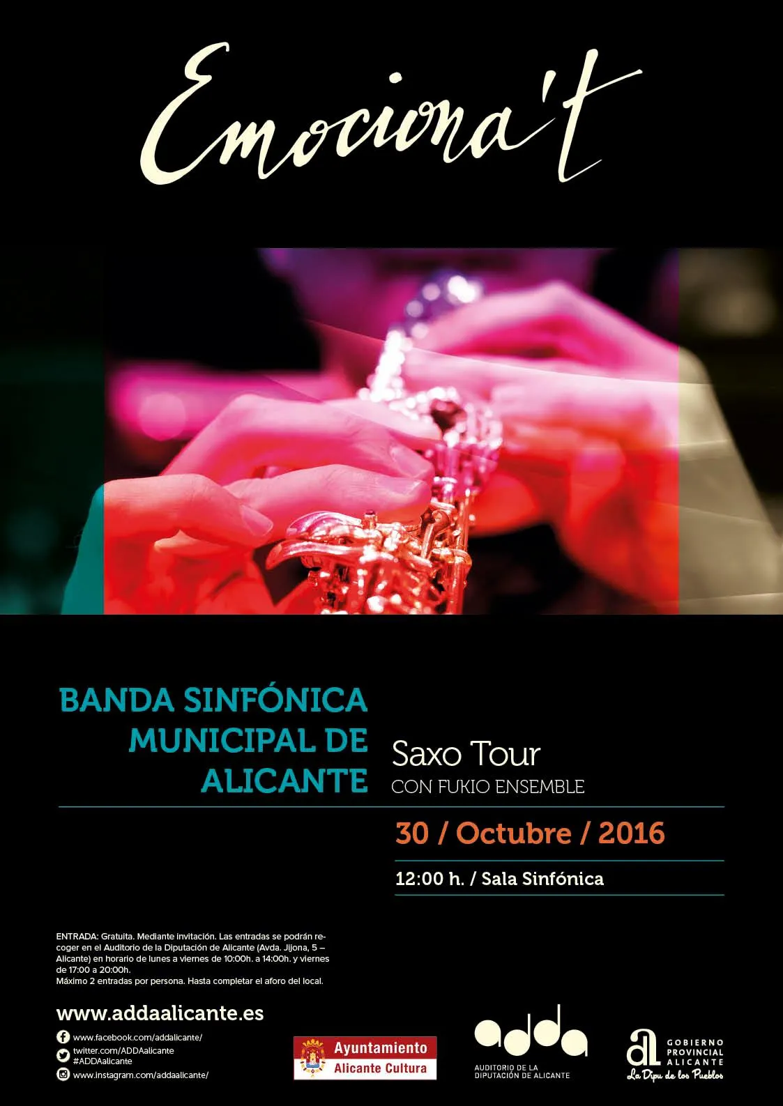 Concierto en el concierto de banda en el adda