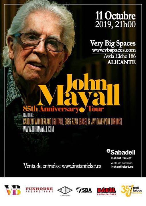 Concierto John Mayall en Alicante
