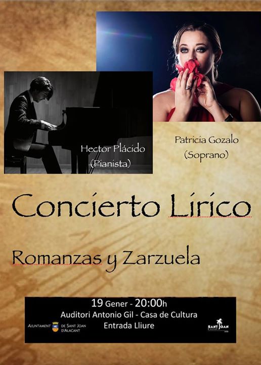 Concierto Lírico Romanzas y Zarzuelas - Sant Joan d'Alacant