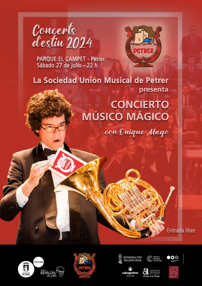 Concierto Músico Mágico – Sociedad Unión Musical y Quique Mago