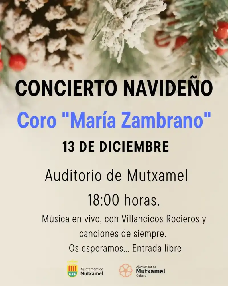 Concierto Navideño Coro " María Zambrano"
