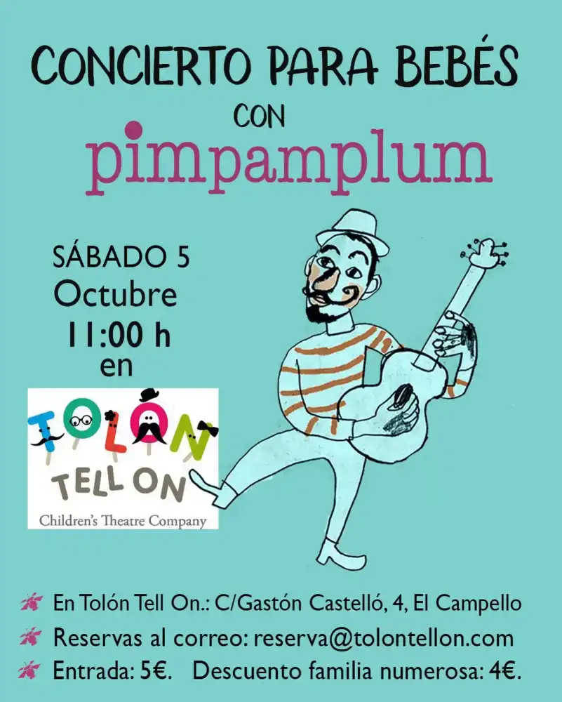 Concierto para bebés con Pimpamplum