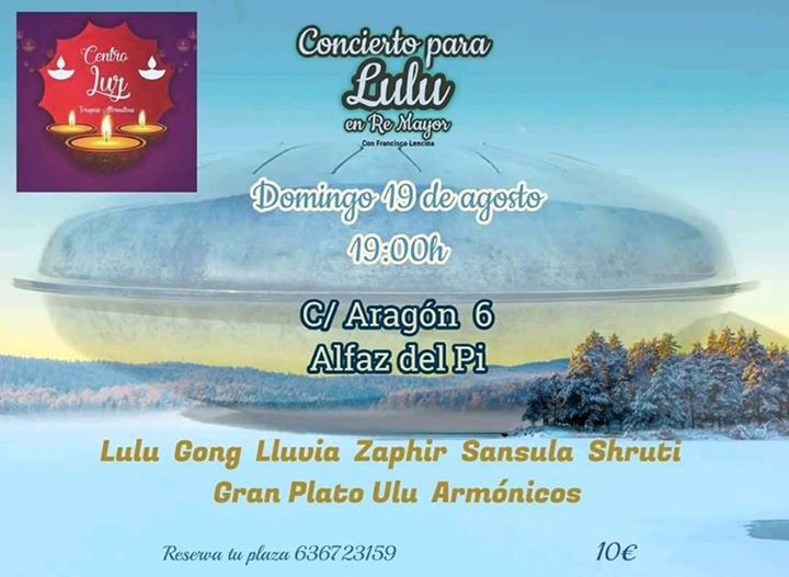 Concierto para Lulu. Por Francisco Lencina En Centro LUZ