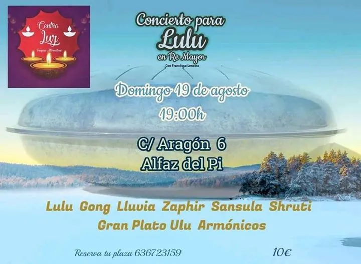 Concierto para Lulu. Por Francisco Lencina En Centro Luz