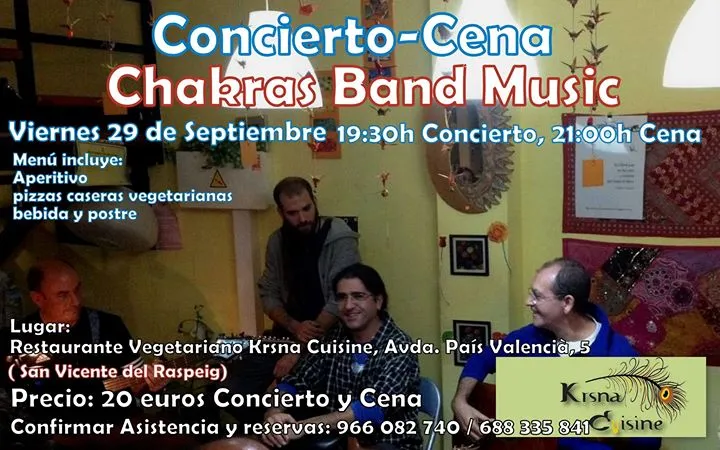 Concierto-Cena Chakras Band Music