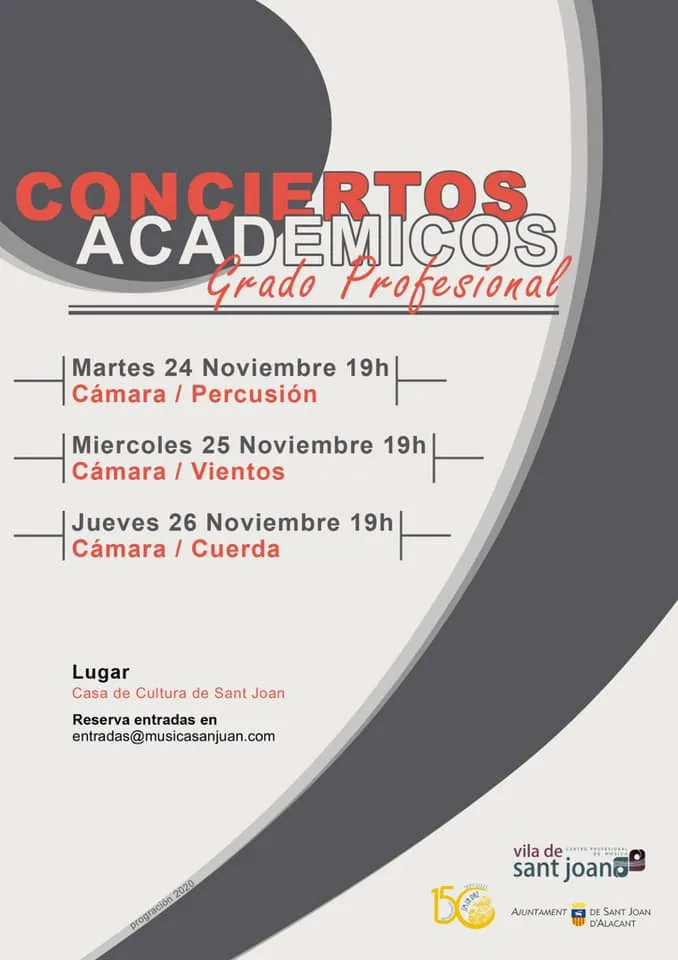 Conciertos académicos Grado Profesional