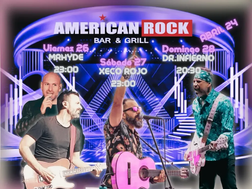Conciertos American Rock Bar - 26-28 abril 2024