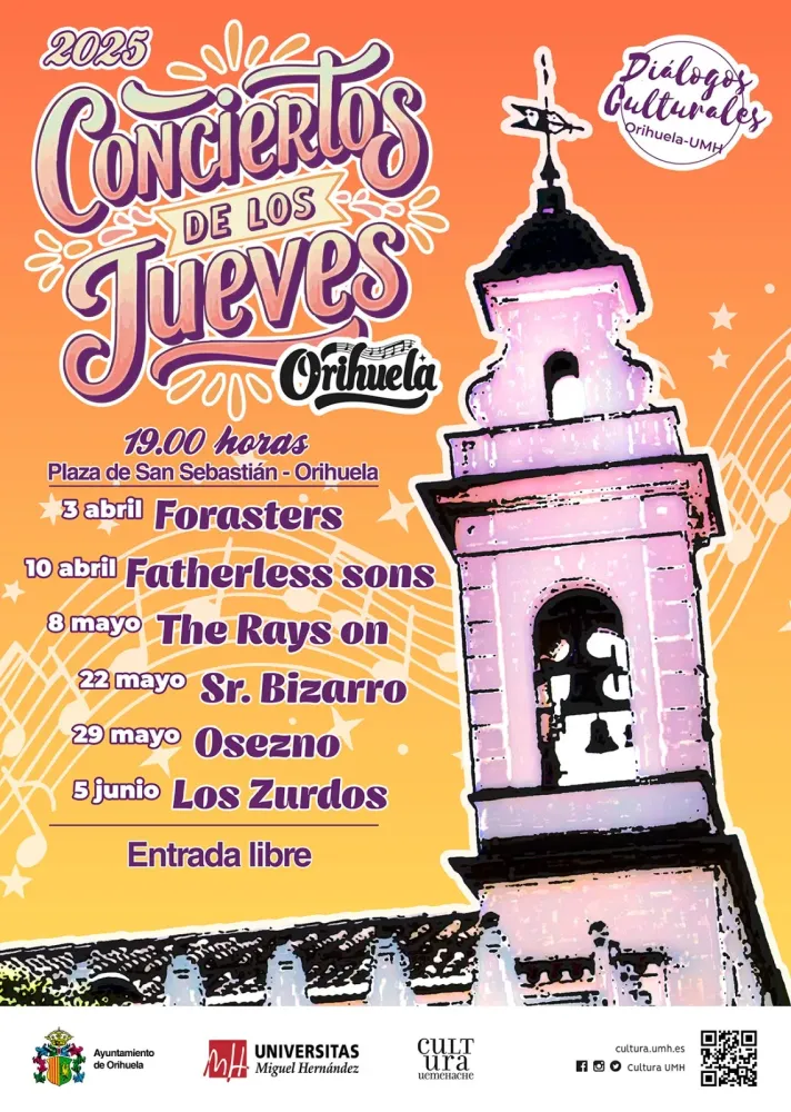Conciertos de los jueves Orihuela 2025