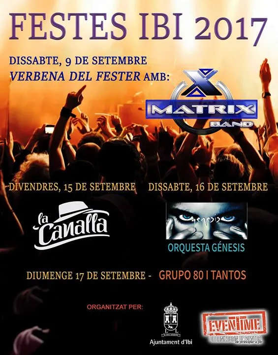 Conciertos en Fiestas de Ibi 2017
