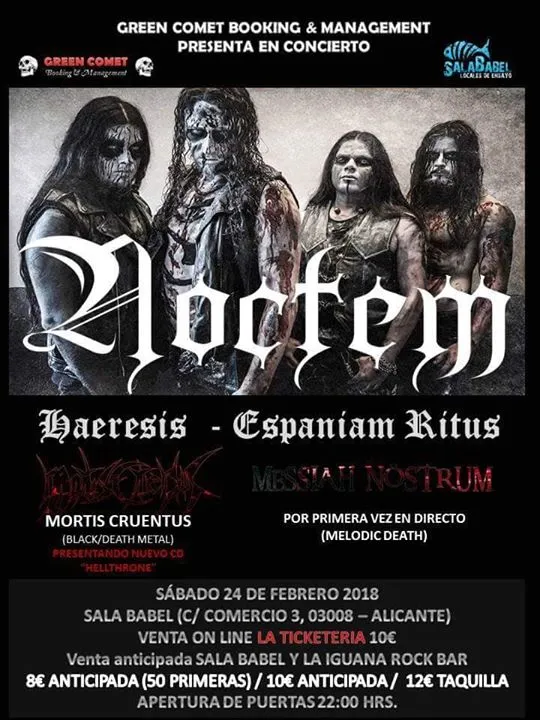 Conciertos en La Iguana Rock Bar Febrero-Marzo-Abril 2018