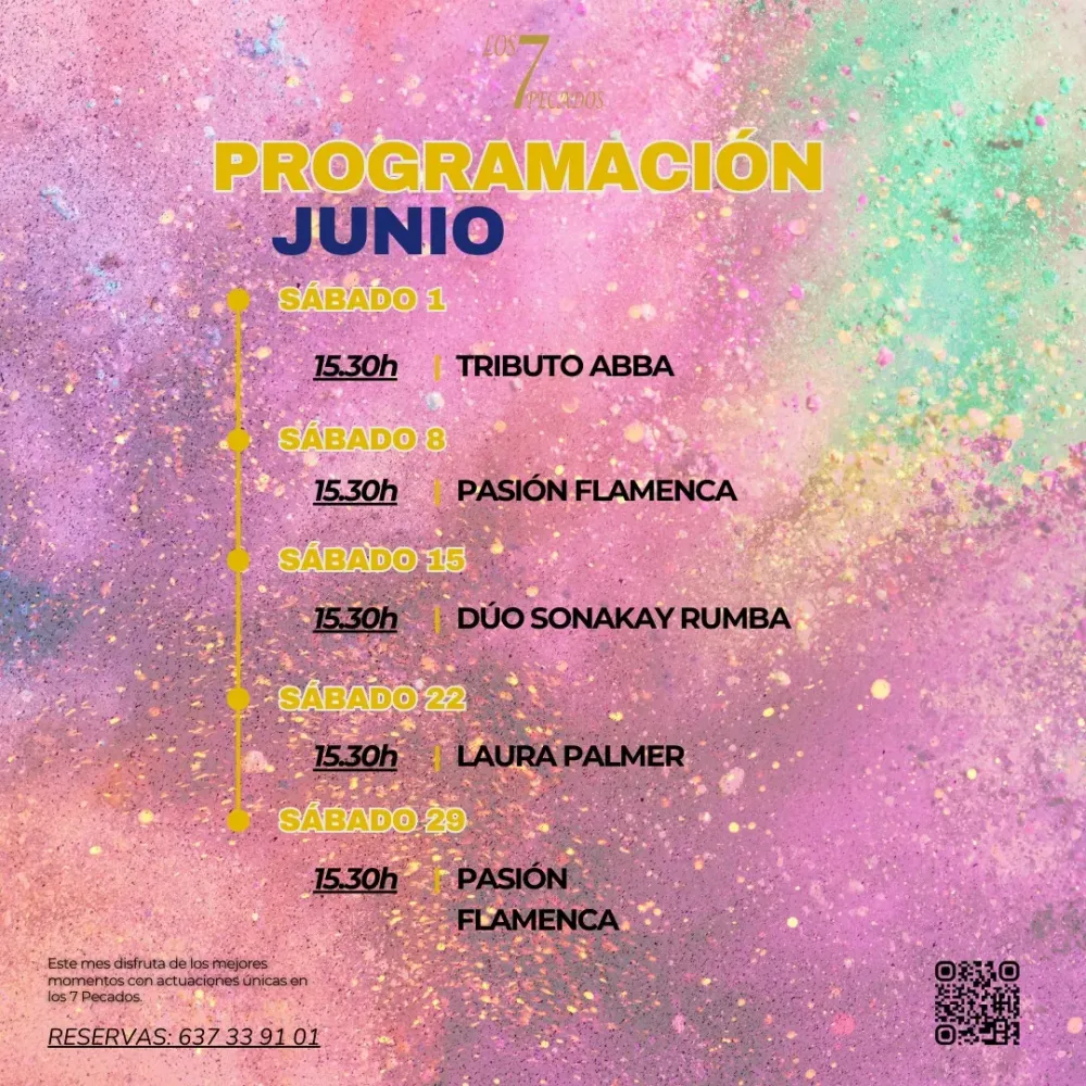 Conciertos en Los 7 pecados - Junio 2024