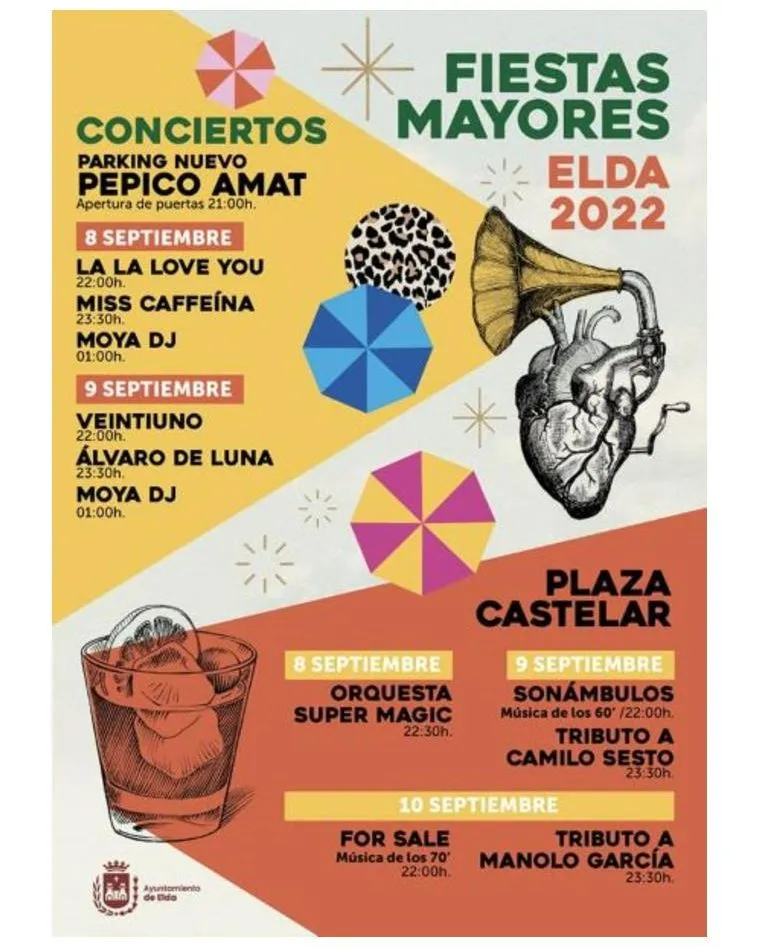 Conciertos Fiestas Mayores de Elda