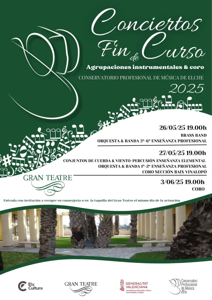 Conciertos fin de curso del Conservatorio Profesional de Música de Elche