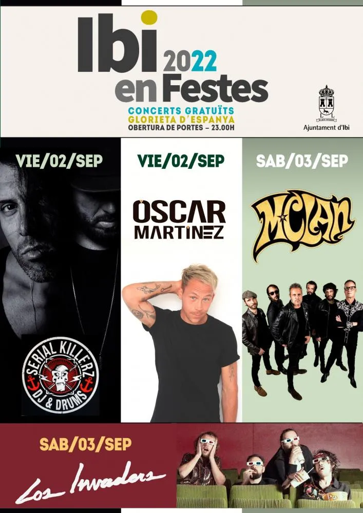 Conciertos Gratis Fiestas de Ibi 2022