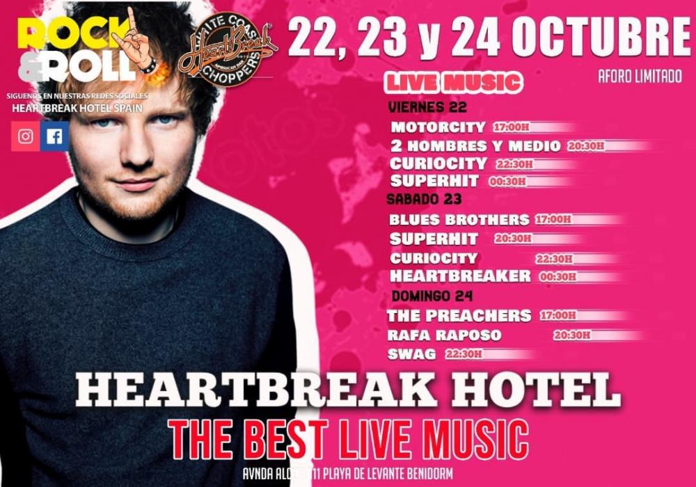 Conciertos Heartbreak Hotel Spain - 22 a 24 de octubre