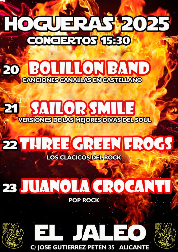 Conciertos Hogueras El Jaelo 2025