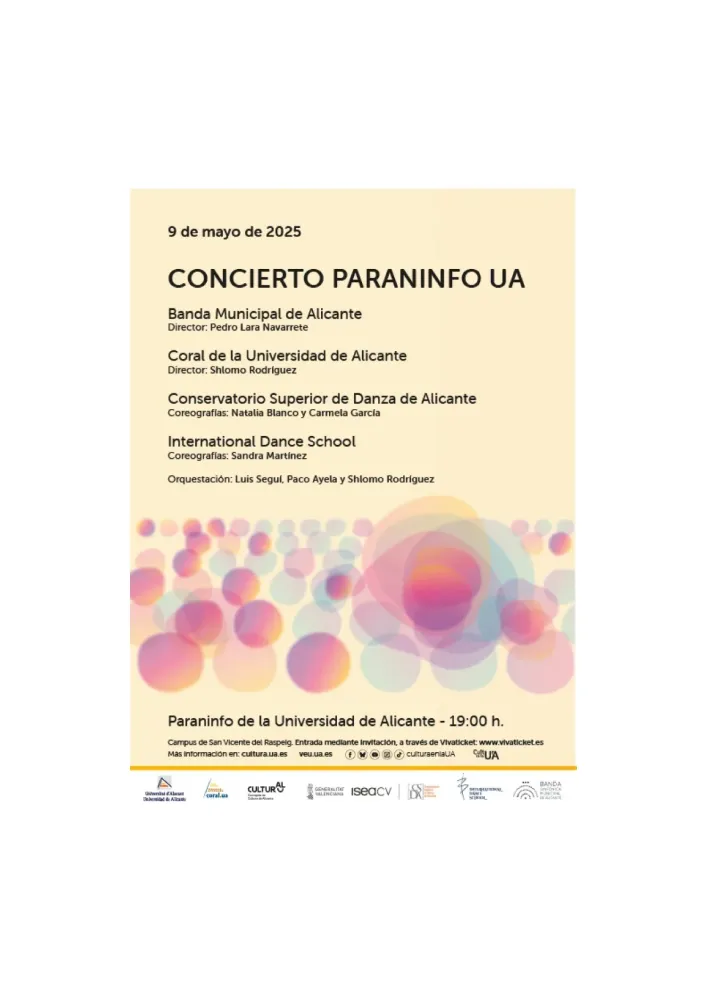 Conciertos Paraninfo Universidad de Alicante