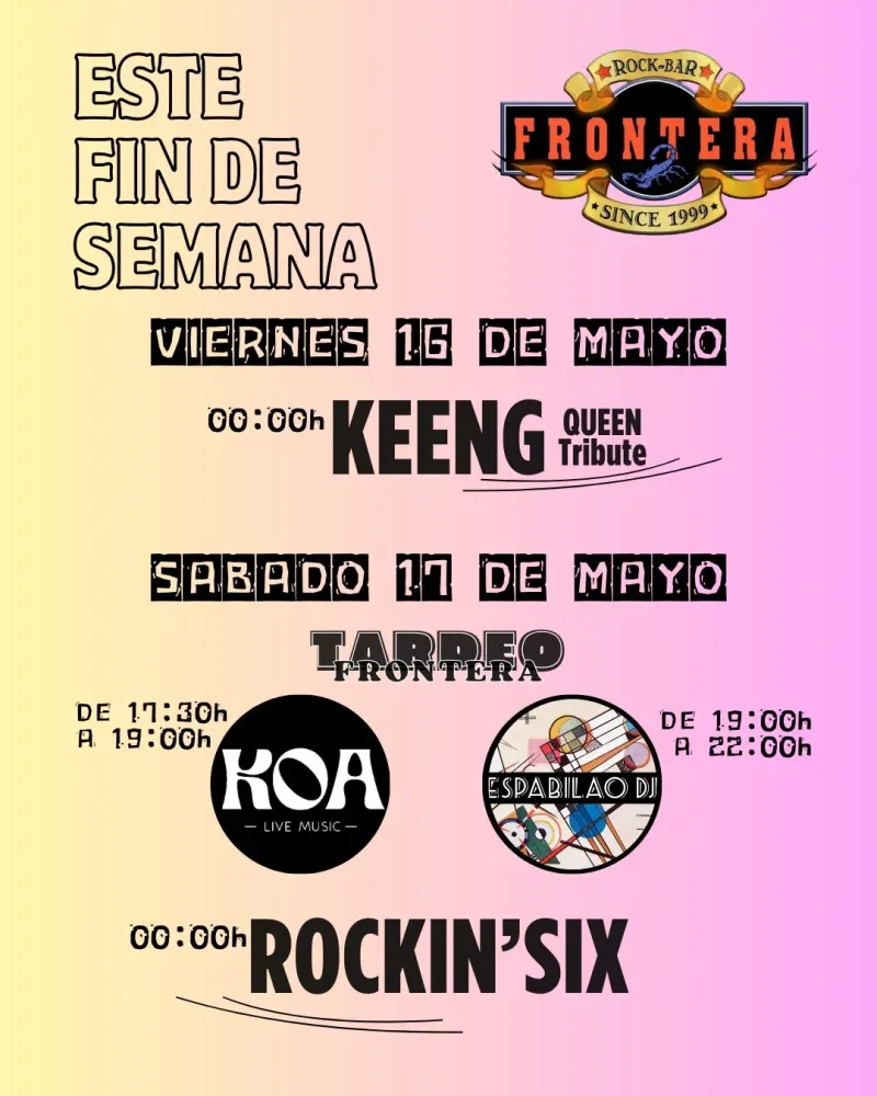 Conciertos Rock Bar Frontera