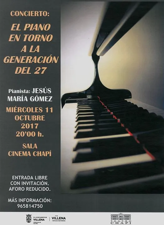 Concierto: El Piano en Torno a la generación del 27