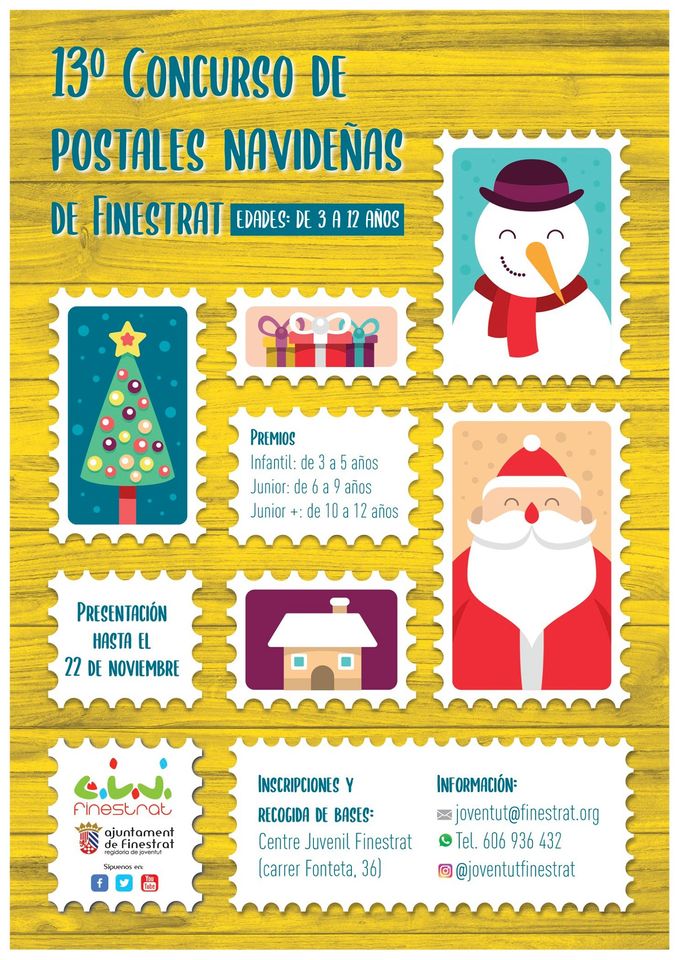 Concurso infantil de postales navideñas de Finestrat 2020