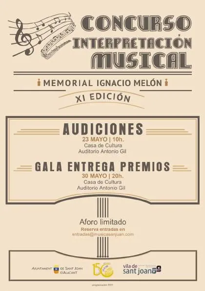 Concurso Interpretación Musical Memorial Ignacio Melón