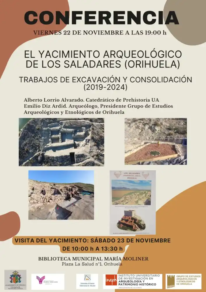 Conferencia y una visita al Yacimiento Arqueológico de Los Saladares
