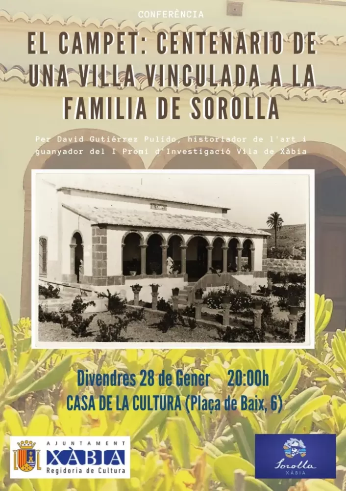 Conferencia: El Campet: Centenario de una villa vinculada a la familia de Sorolla