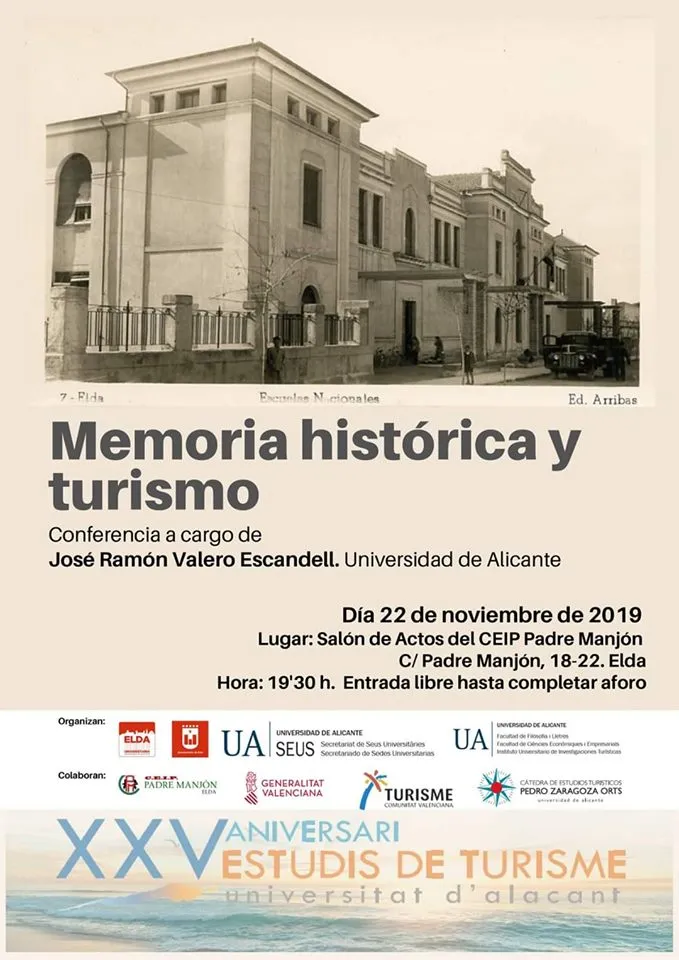 CONFERENCIA: Memoria Histórica y turismo en Elda