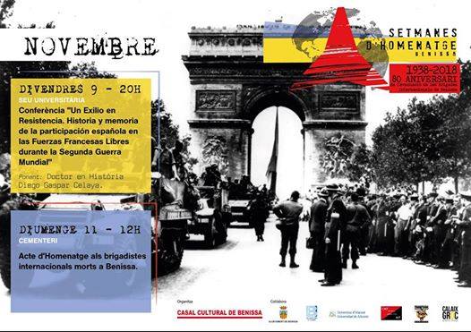 Conferència "Un exilio en Resistencia" 1939-1945. França