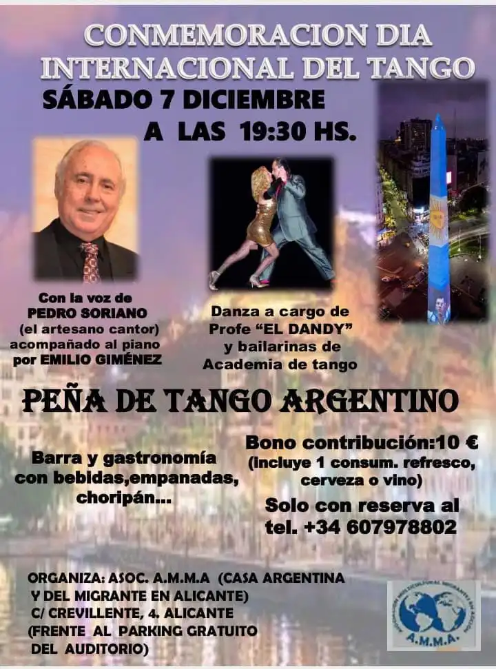 Conmemoración dia internacional del tango