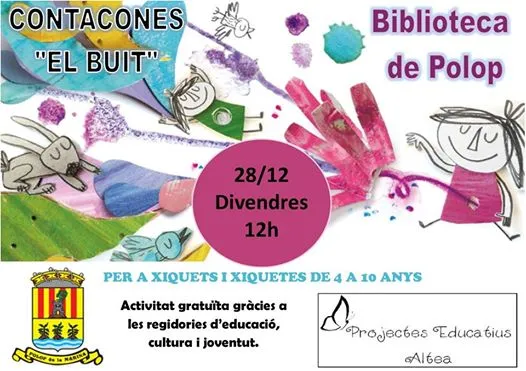 Contacontes a la biblioteca de Polop