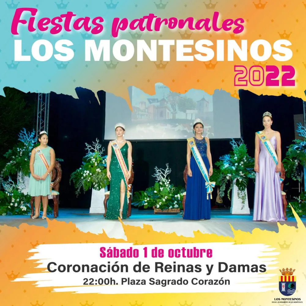 Coronación de las Reinas y Las Damas - Fiestas Patronales Los Montesinos 2022