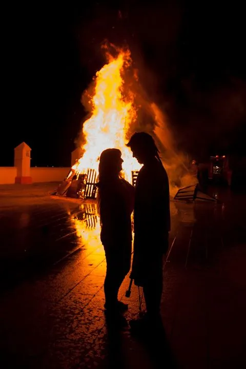 Cremà de la Foguera de Sant Antoni en Petrer