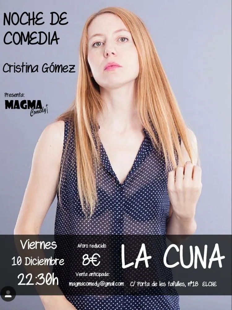 Cristina Gómez en Noche de Comedia