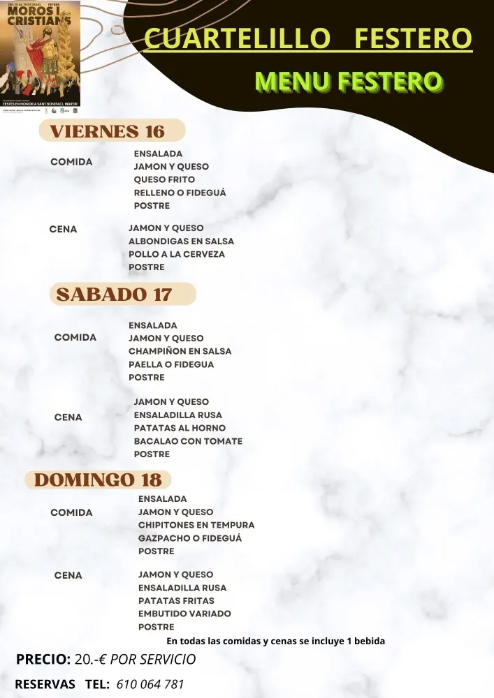 Cuartelillo Festero ► Fiestas de Moros y Cristianos Petrer 2025