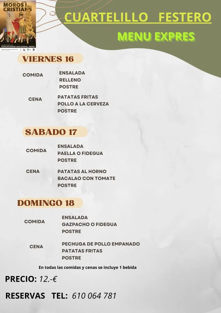 Cuartelillo Festero ► Fiestas de Moros y Cristianos Petrer 2025