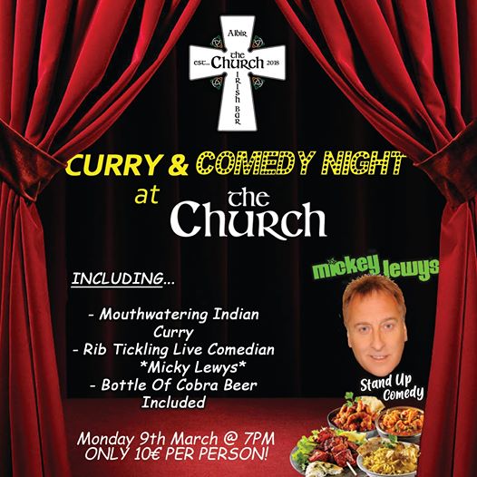 Curry & Comedy Night at Church!