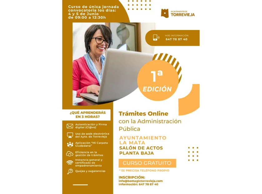 Curso "Trámites Online con la Administración Pública" - Curso gratuito