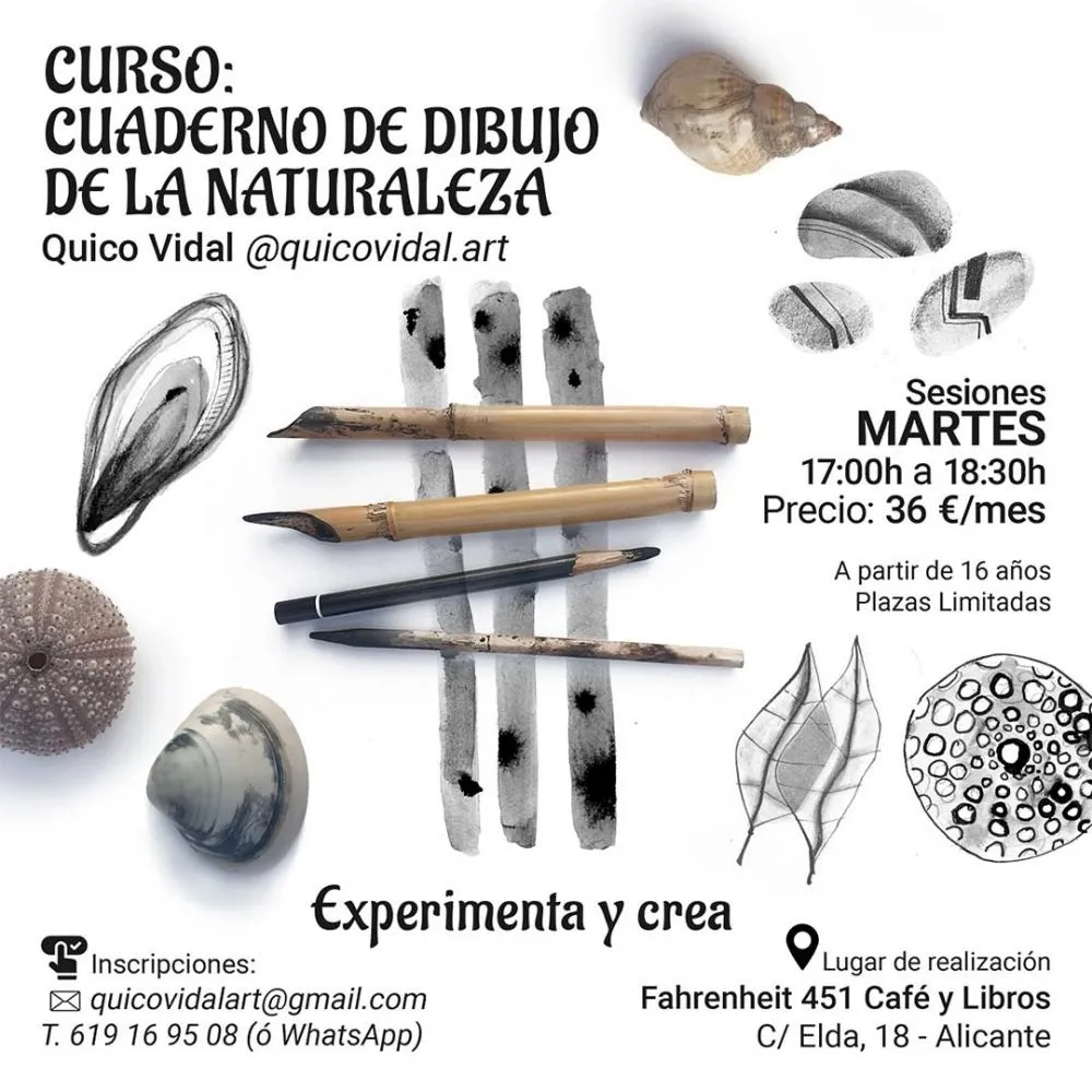 Curso Cuaderno de dibujo de la naturaleza