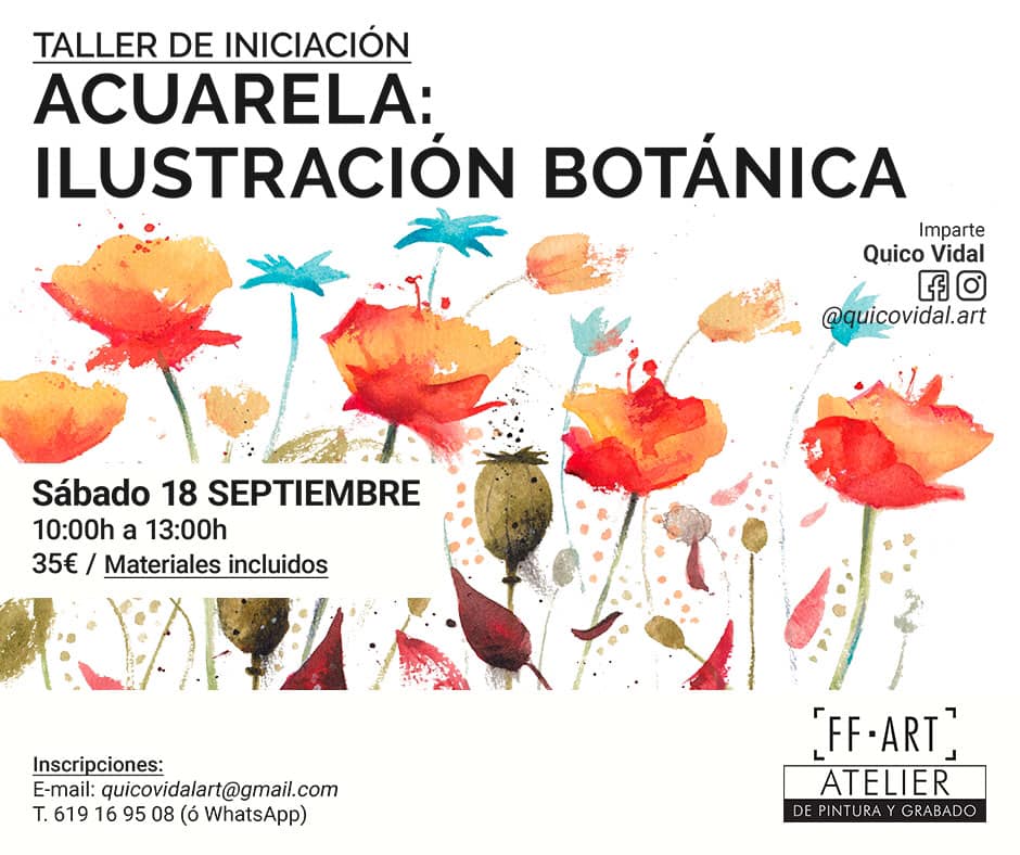 Curso de Acuarela: Ilustración botánica