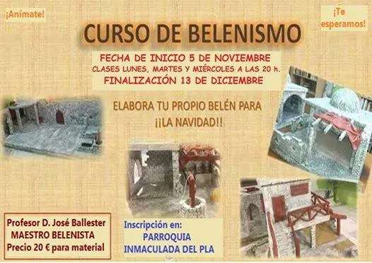 Curso de Belenismo a cargo del maestro belenista Ballester
