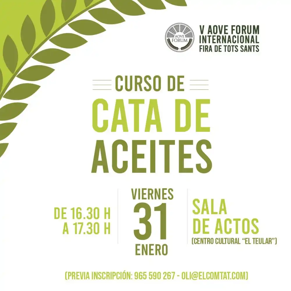 Curso de Cata de Aceites ► V Aove Forum Internacional Fira de Tots Sants