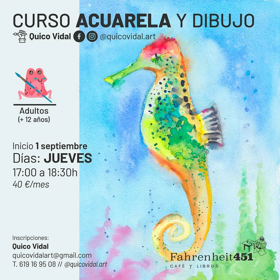 Curso de ilustración con acuarela -con Quico Vidal-
